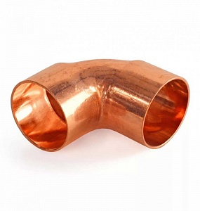 Угол медный 2 5/8" 90 градусов однораструбный